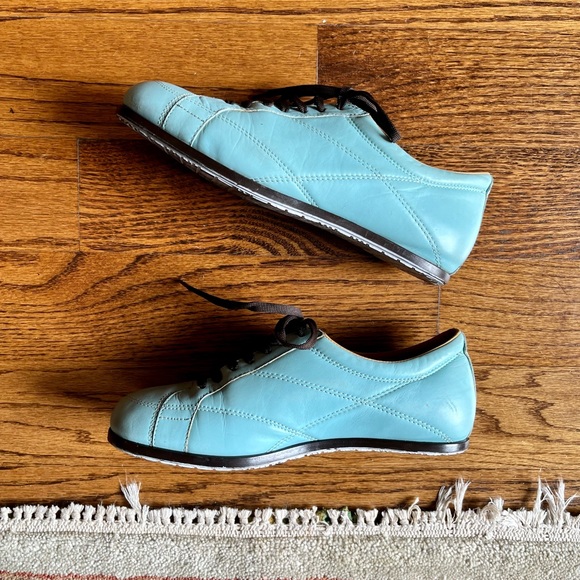 Bally Flavia Leather Sneakers, Turquoise, 7 - Picture 3 of 9